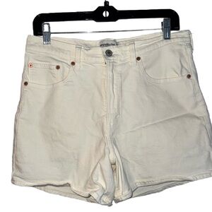 Abercrombie & Fitch High Waist Cream Shorts - Size‎ 10